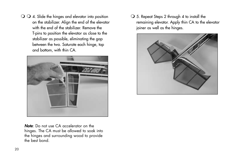 E-flite Cap 232 BP ARF User Manual | Page 20 / 44