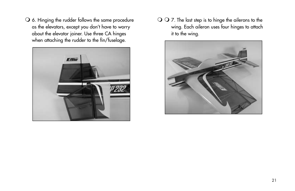 E-flite Cap 232 BP ARF User Manual | Page 21 / 44