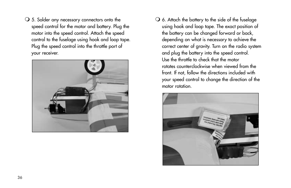 E-flite Cap 232 BP ARF User Manual | Page 36 / 44