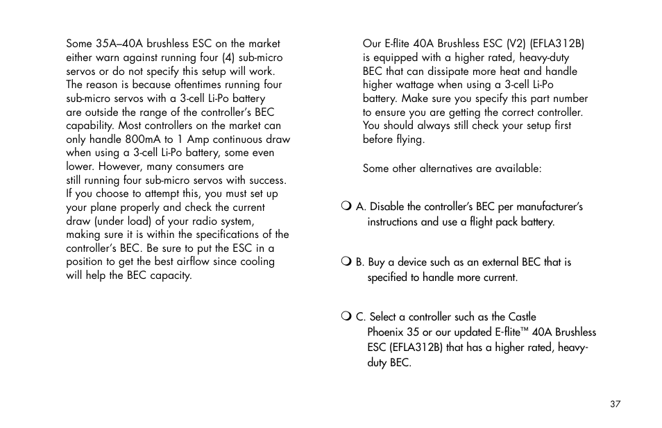 E-flite Brio 10 ARF User Manual | Page 37 / 56