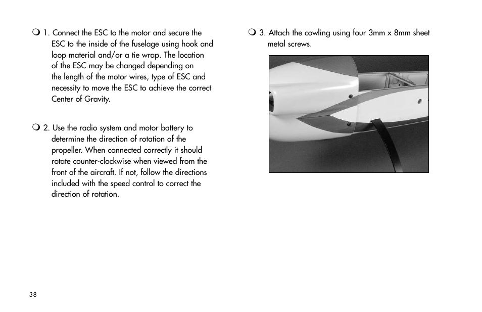 E-flite Brio 10 ARF User Manual | Page 38 / 56