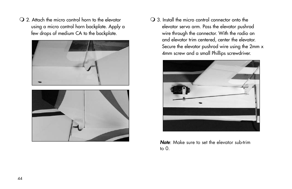 E-flite Brio 10 ARF User Manual | Page 44 / 56