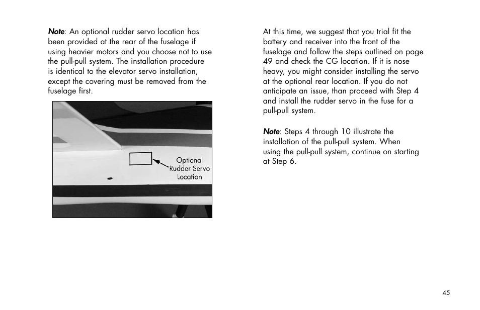 E-flite Brio 10 ARF User Manual | Page 45 / 56
