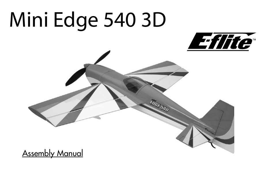 E-flite Mini Edge 3D ARF User Manual | 44 pages