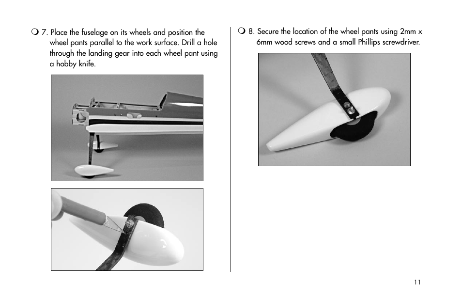 E-flite Mini Edge 3D ARF User Manual | Page 11 / 44