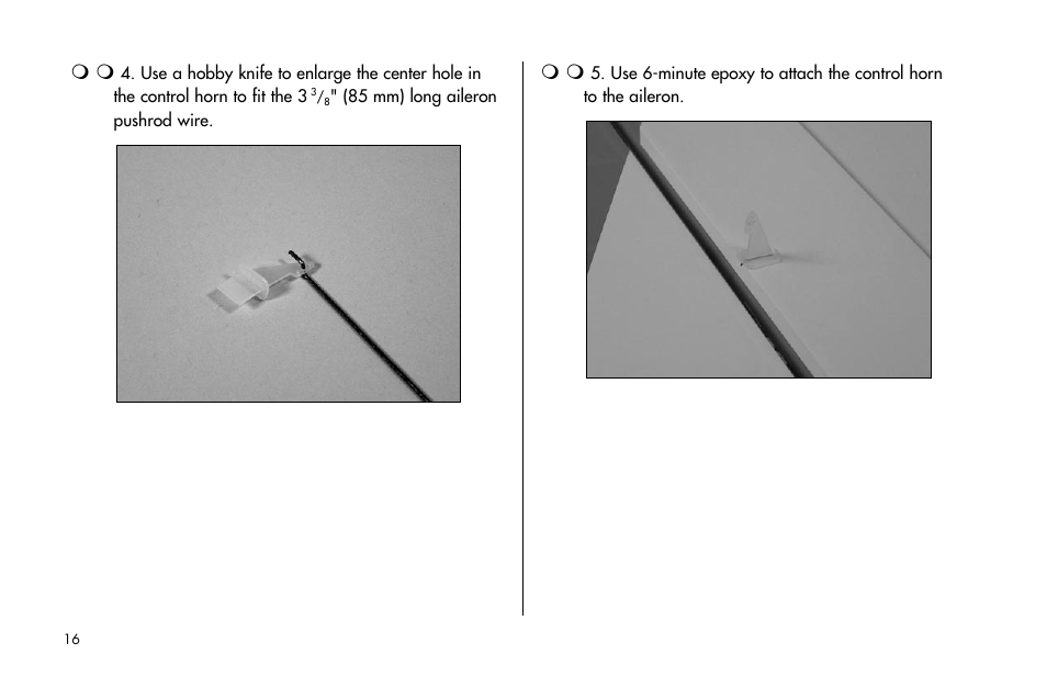 E-flite Mini Edge 3D ARF User Manual | Page 16 / 44