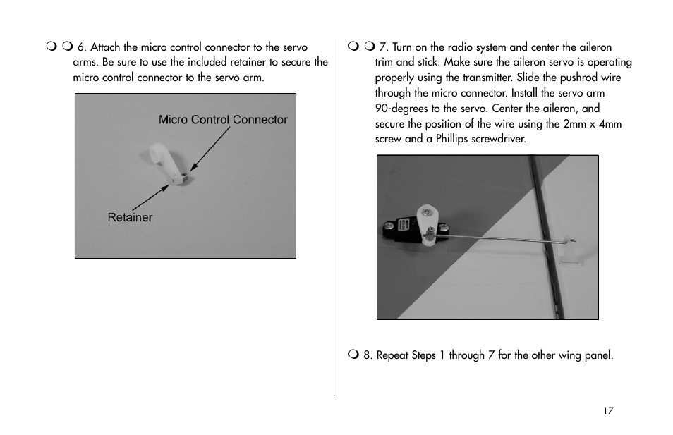E-flite Mini Edge 3D ARF User Manual | Page 17 / 44