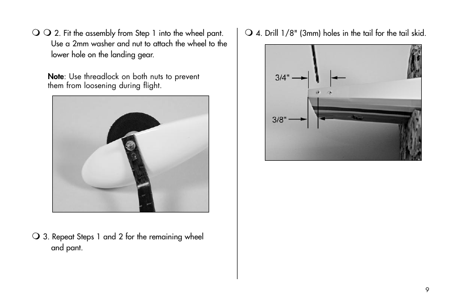 E-flite Mini Edge 3D ARF User Manual | Page 9 / 44