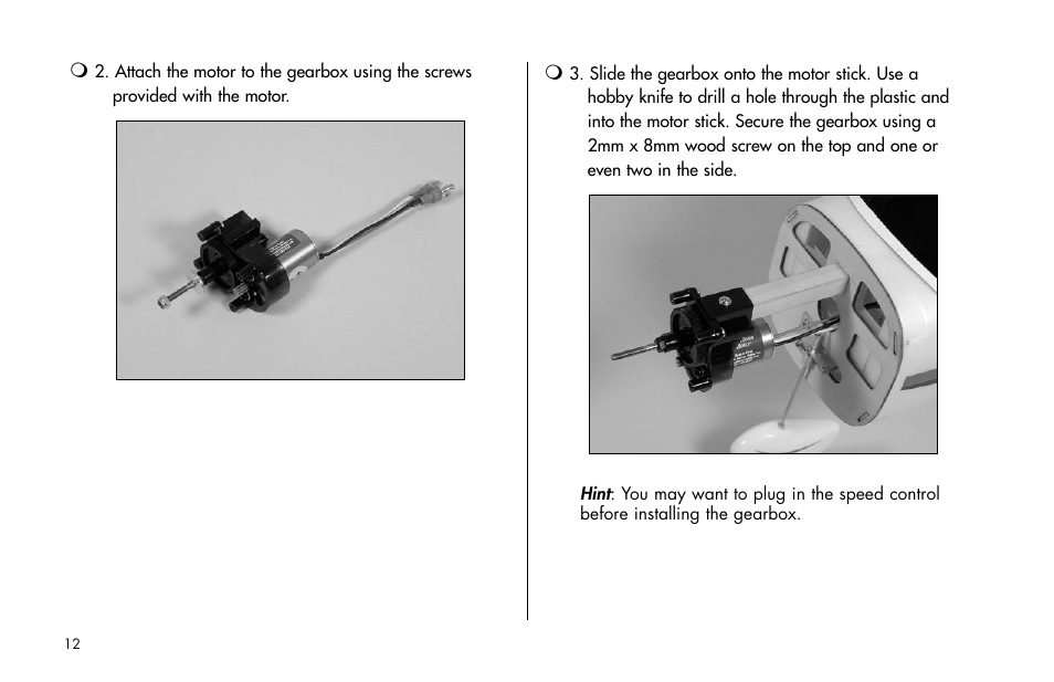 E-flite Cessna 182 370 ARF User Manual | Page 12 / 32