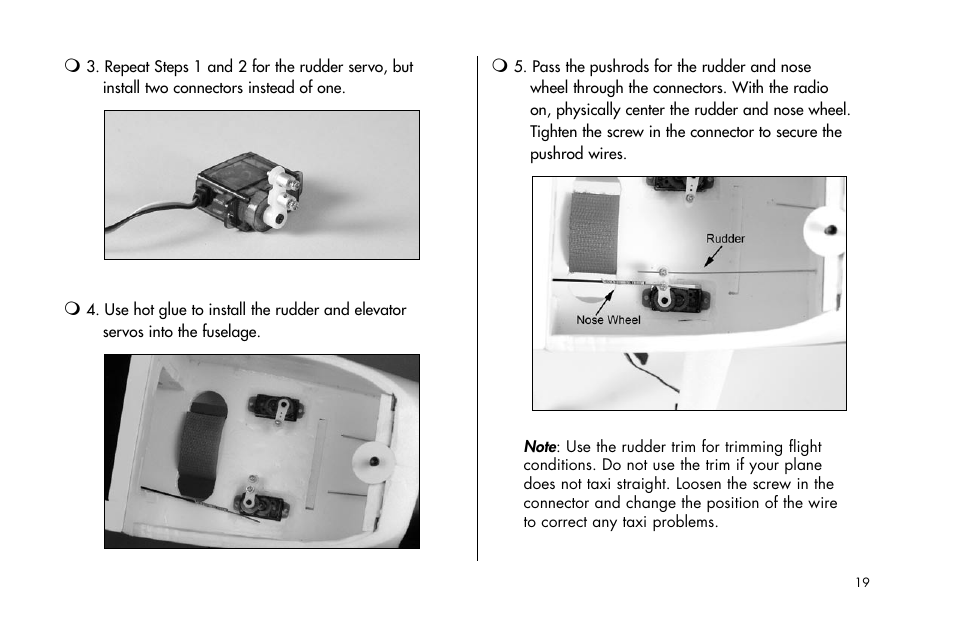 E-flite Cessna 182 370 ARF User Manual | Page 19 / 32