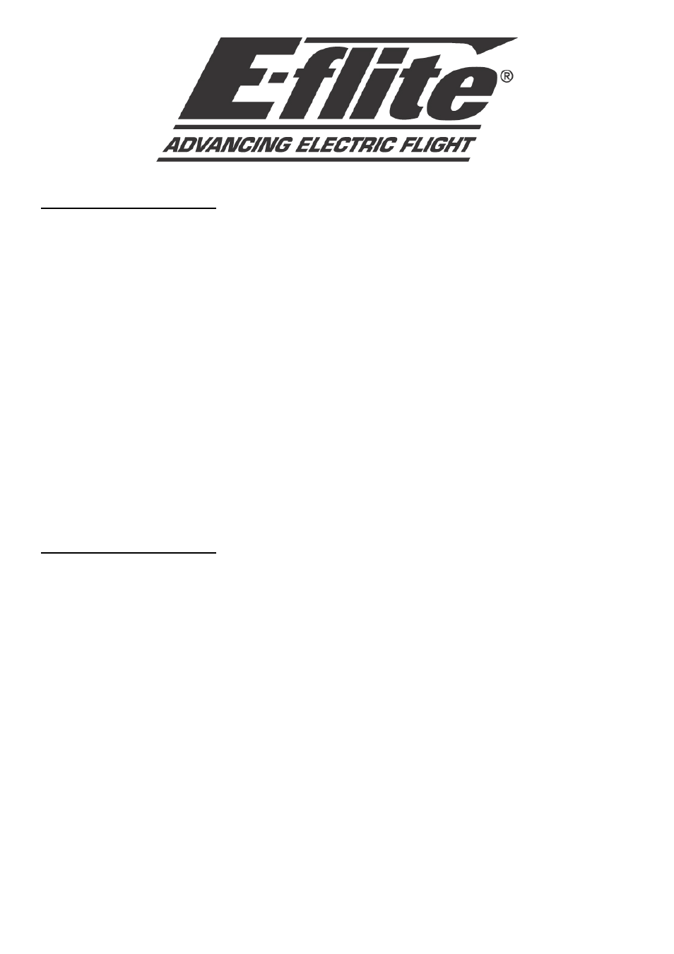 E-flite Cessna 182/Park 400 BL Motor Combo User Manual | 4 pages