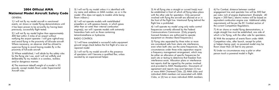 E-flite Ultimate 3D Profile ARF User Manual | Page 39 / 40