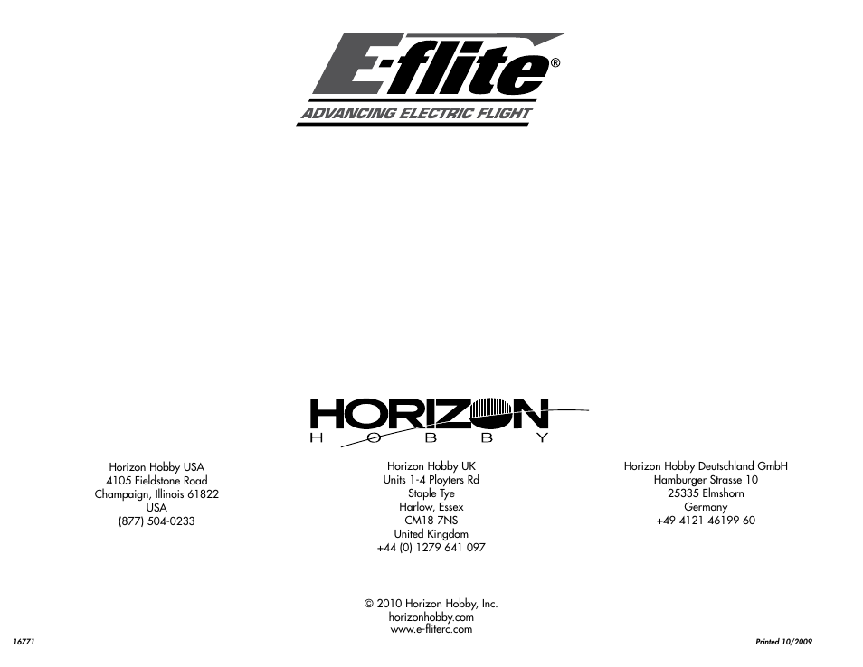 E-flite Fokker DVII 250 ARF User Manual | Page 28 / 28