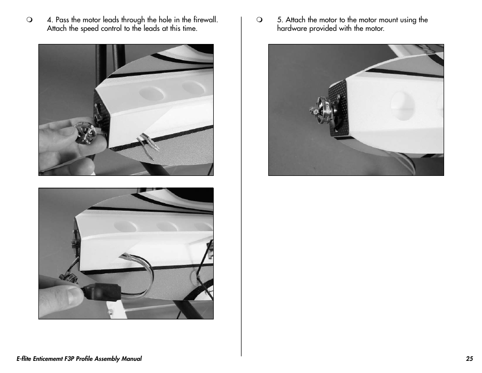 E-flite Enticement F3P ARF User Manual | Page 25 / 36