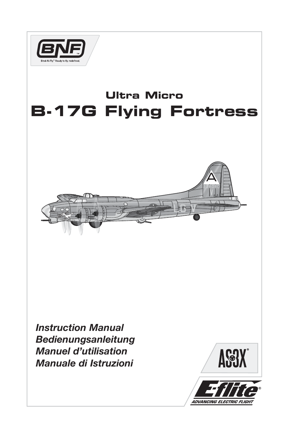 E-flite UMX B-17G Flying Fortress BNF User Manual | 18 pages