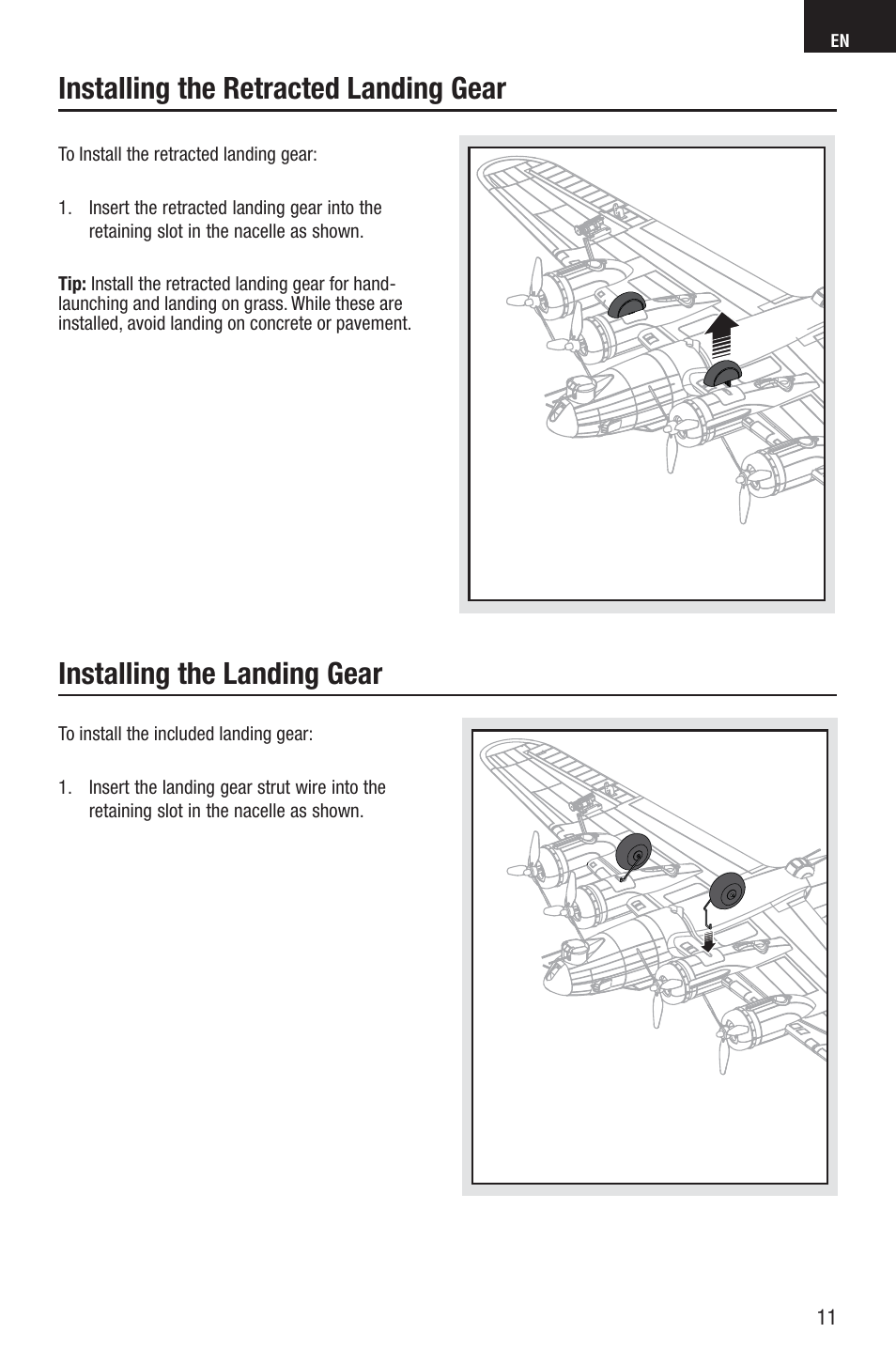 E-flite UMX B-17G Flying Fortress BNF User Manual | Page 11 / 18