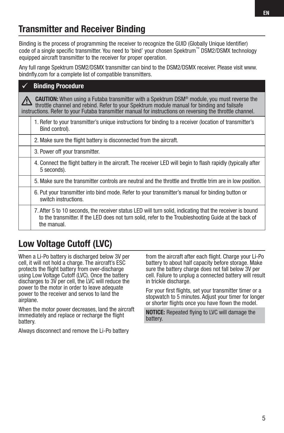E-flite UMX B-17G Flying Fortress BNF User Manual | Page 5 / 18