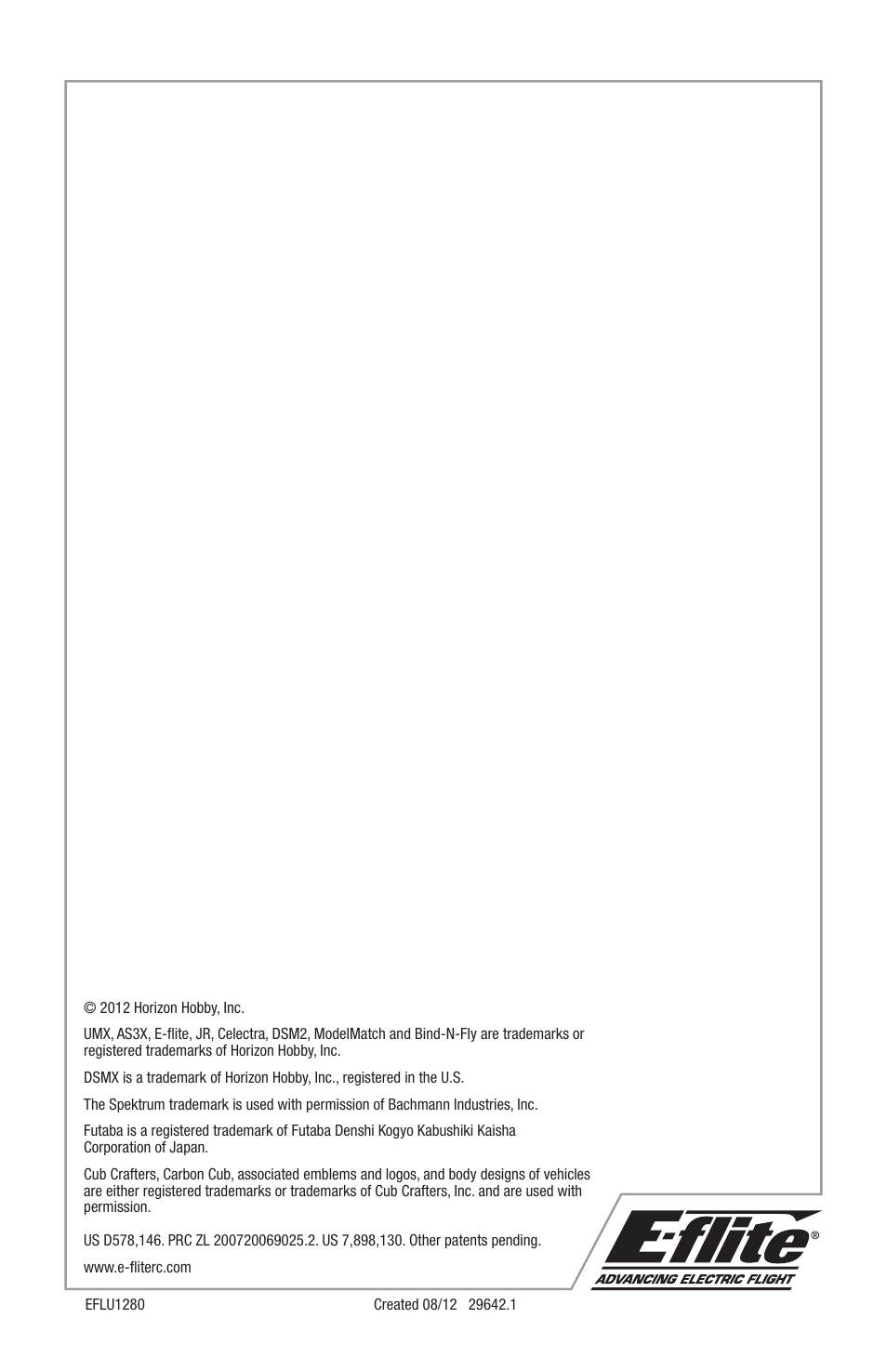E-flite UMX ASK-21 BNF User Manual | Page 21 / 21