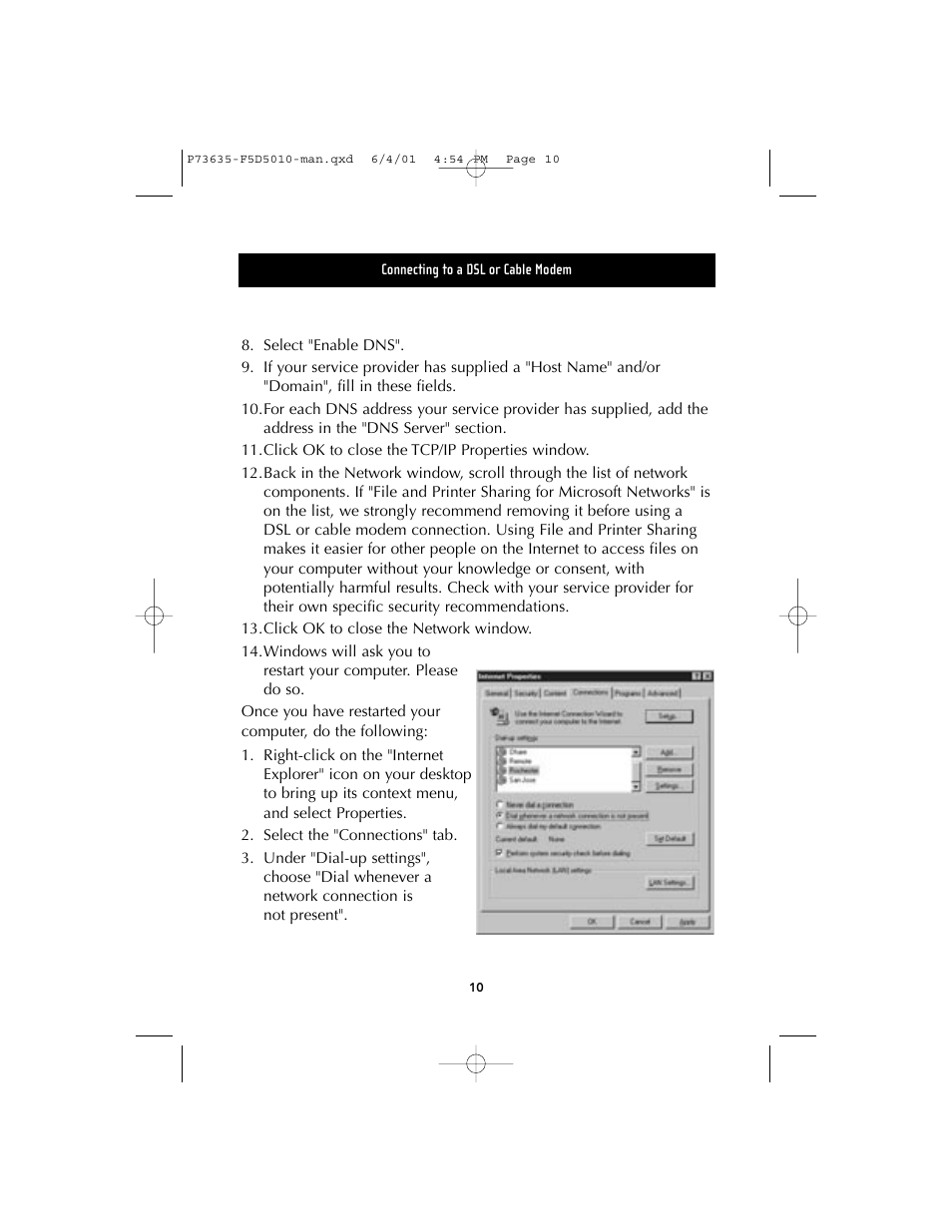 Belkin F5D5010 User Manual | Page 13 / 52