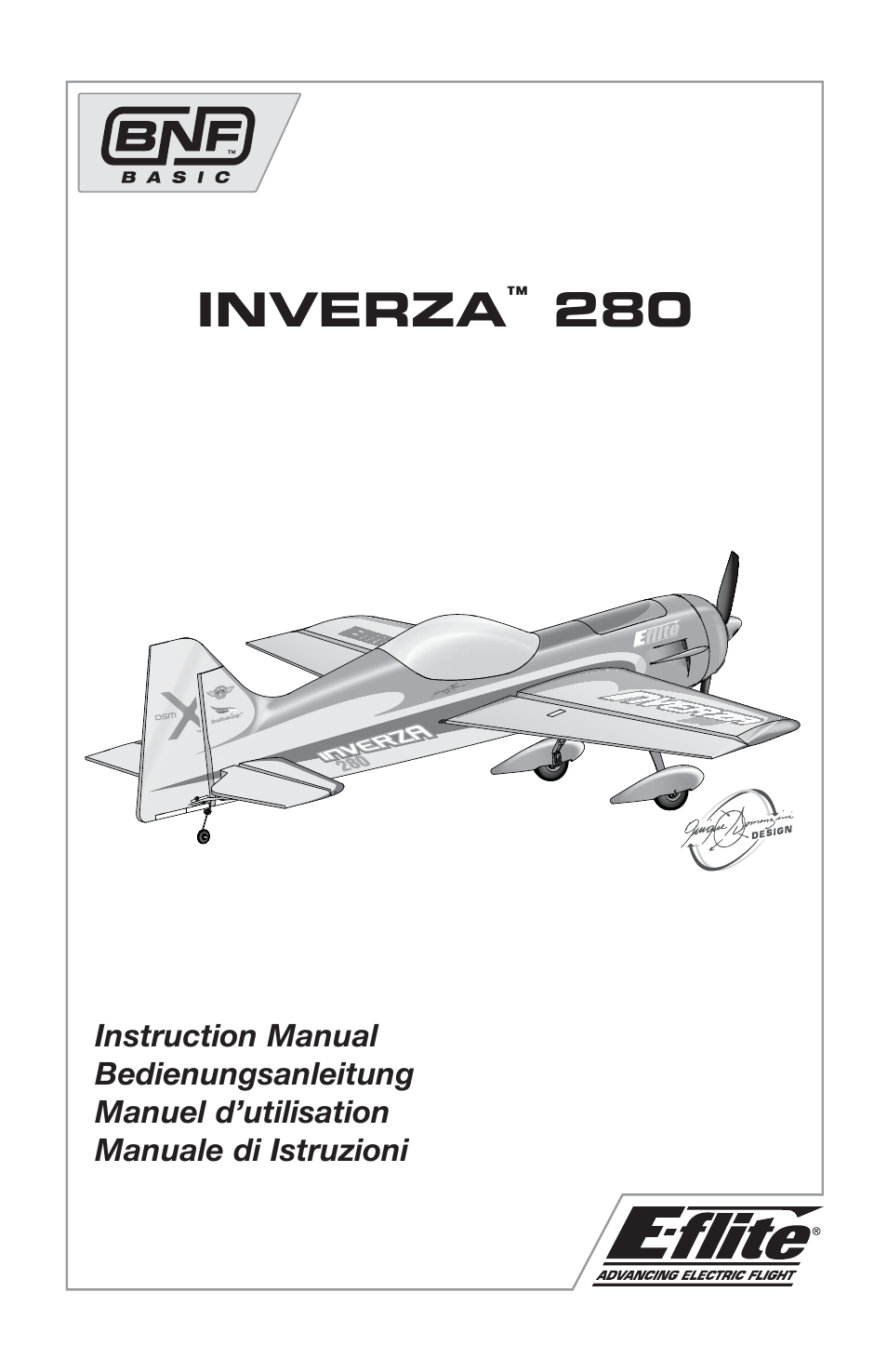 E-flite Inverza 280 BNF Basic User Manual | 19 pages