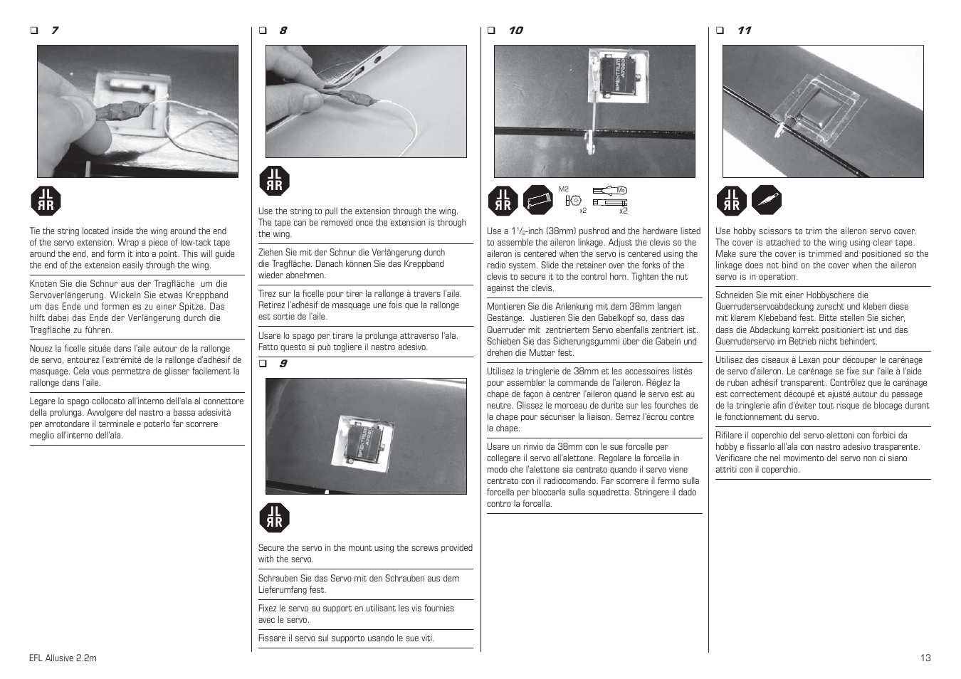 E-flite Allusive 2.2m ARF User Manual | Page 13 / 36