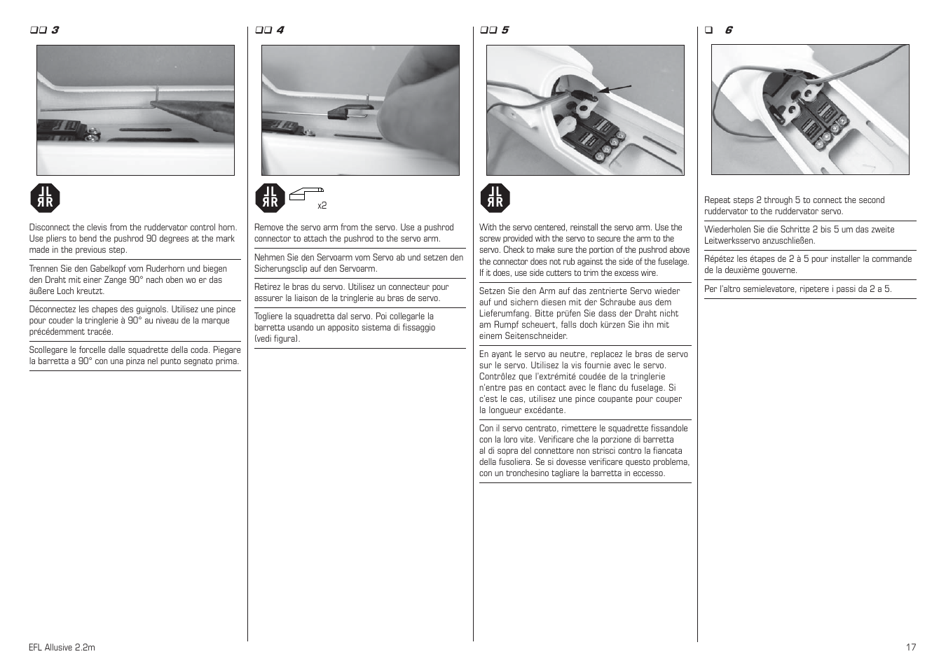 E-flite Allusive 2.2m ARF User Manual | Page 17 / 36