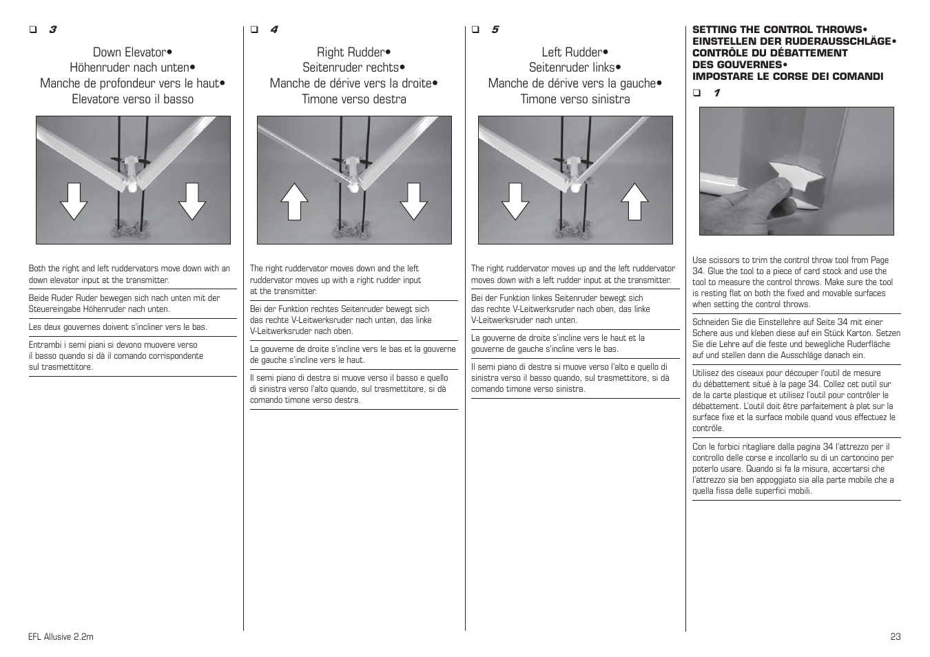 E-flite Allusive 2.2m ARF User Manual | Page 23 / 36