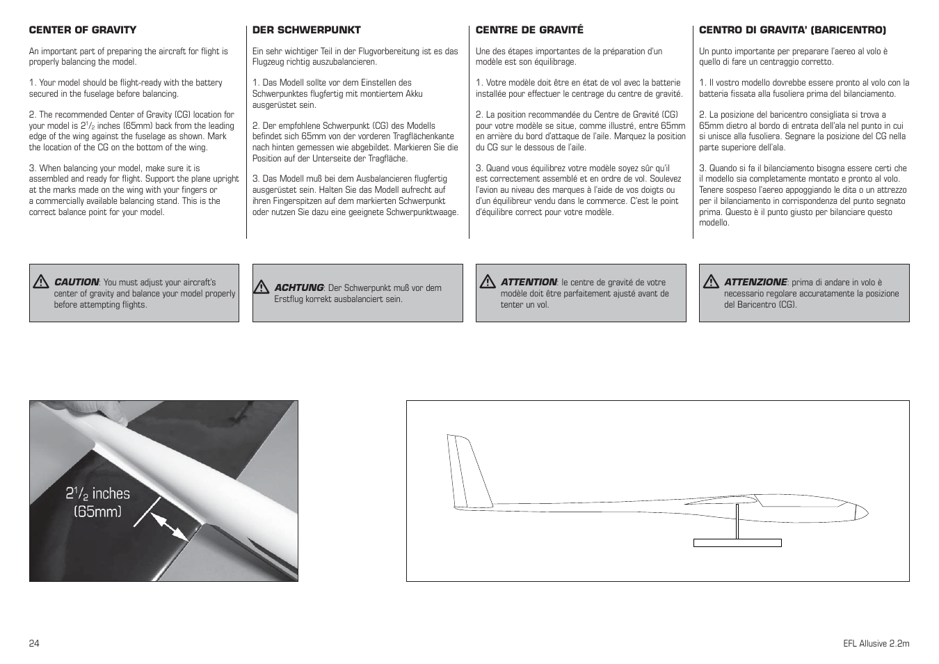 E-flite Allusive 2.2m ARF User Manual | Page 24 / 36