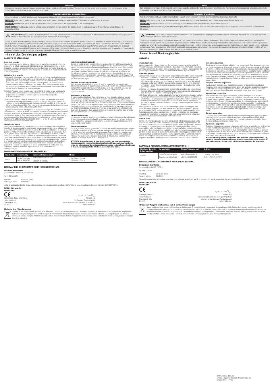 E-flite Electric Spoilers, 440mm User Manual | Page 2 / 2