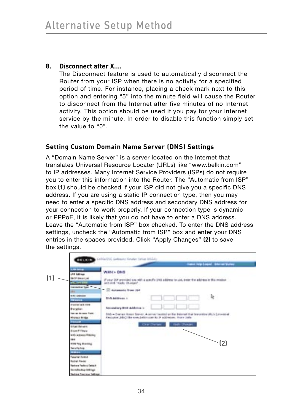 Alternative setup method | Belkin Wireless G Desktop Card F5D7000 User Manual | Page 36 / 116