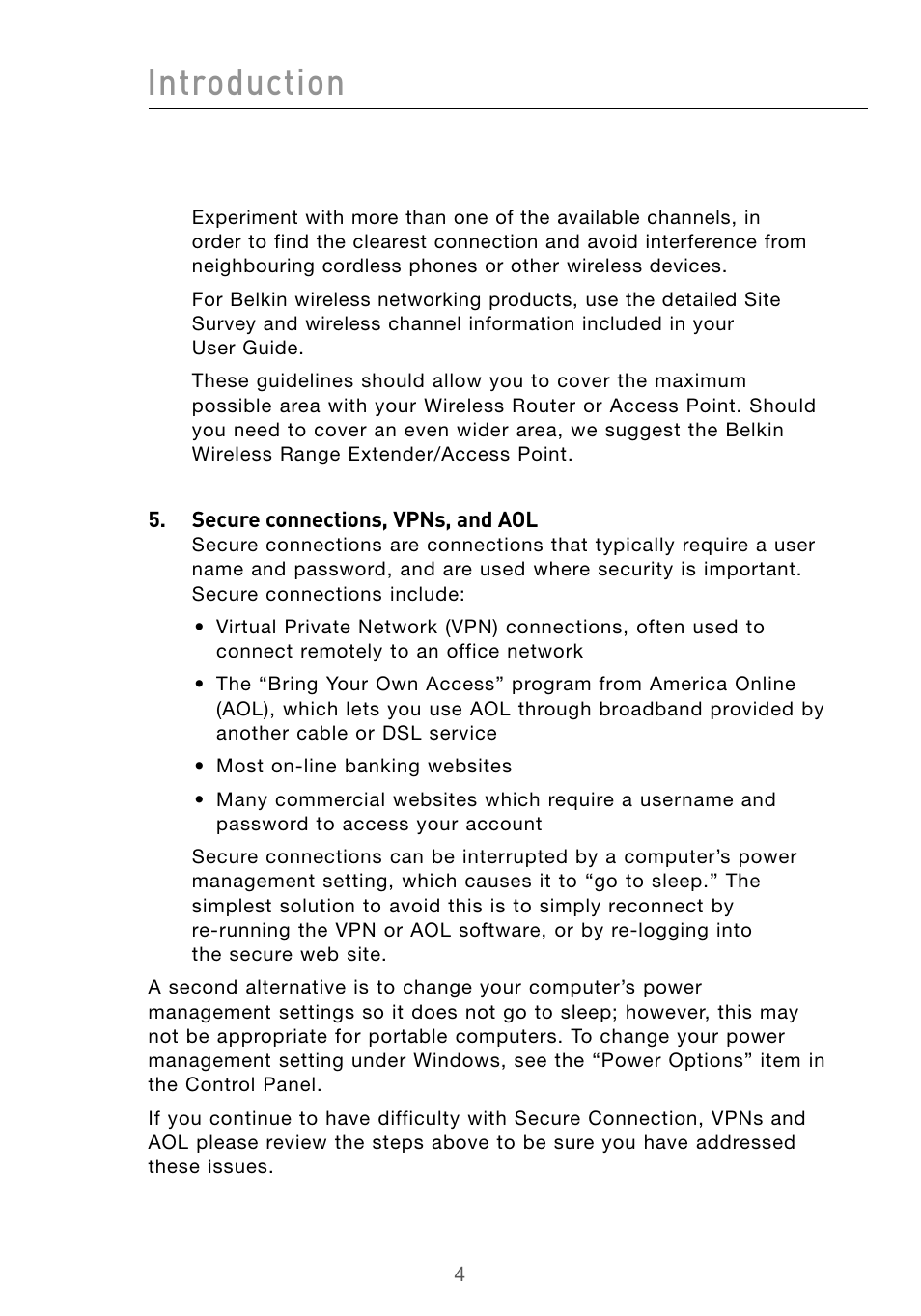 Introduction | Belkin Wireless G Desktop Card F5D7000 User Manual | Page 6 / 116
