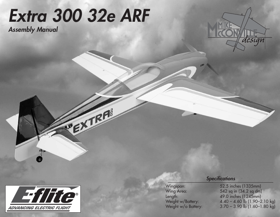E-flite Extra 300 32e ARF User Manual | 36 pages