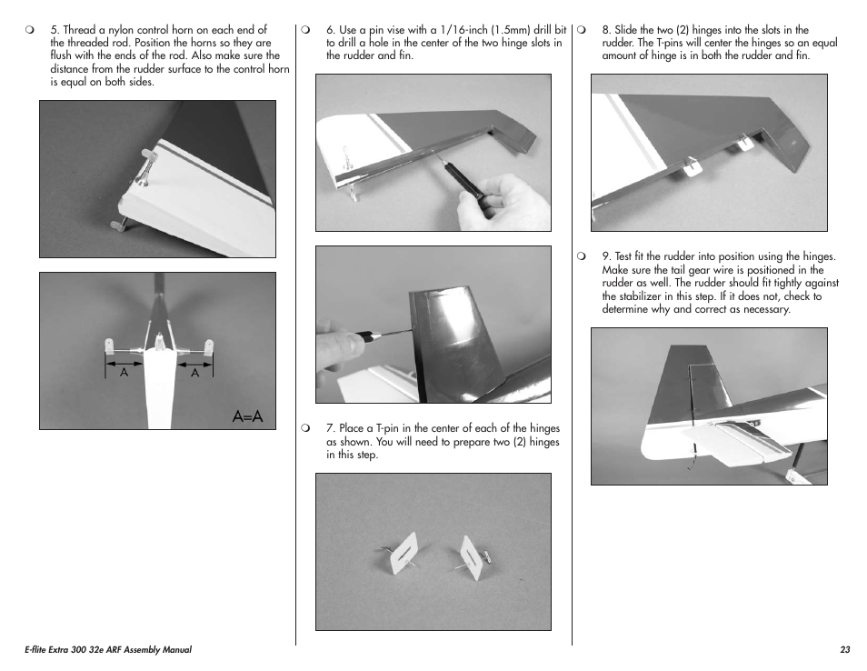 E-flite Extra 300 32e ARF User Manual | Page 23 / 36