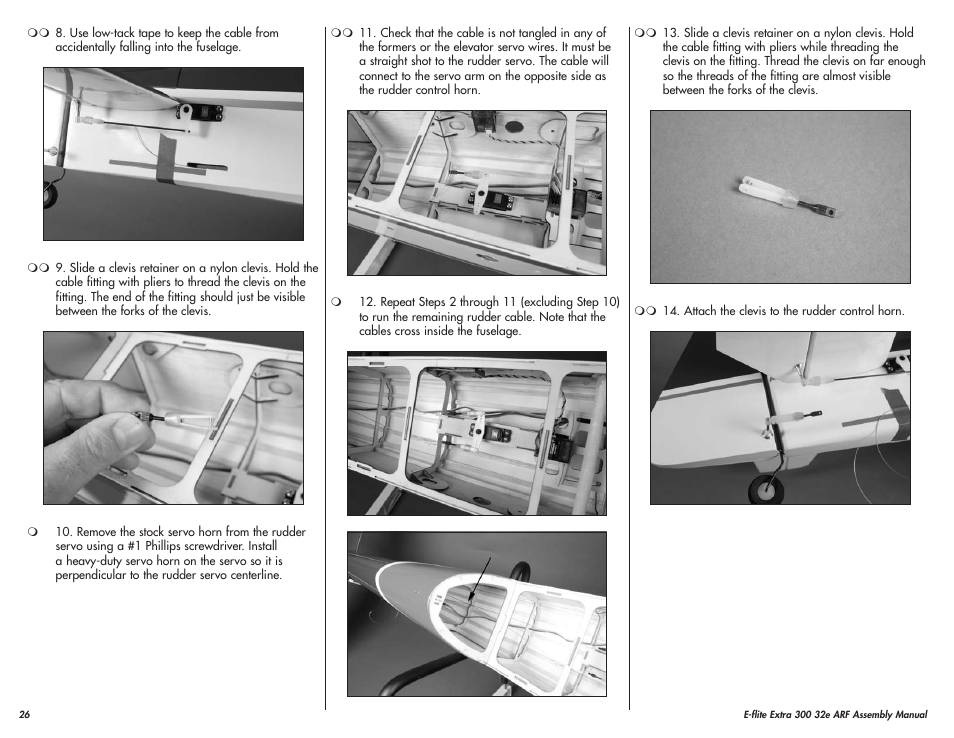 E-flite Extra 300 32e ARF User Manual | Page 26 / 36