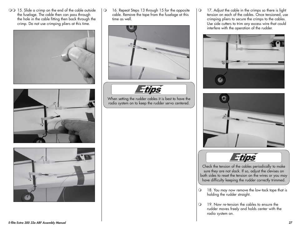 E-flite Extra 300 32e ARF User Manual | Page 27 / 36