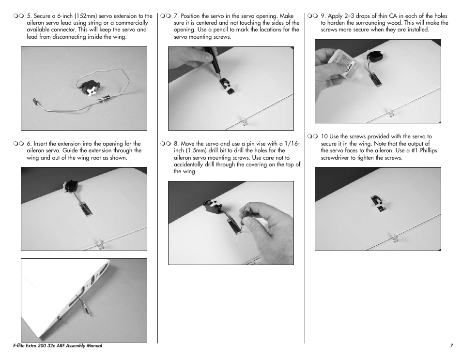 E-flite Extra 300 32e ARF User Manual | Page 7 / 36