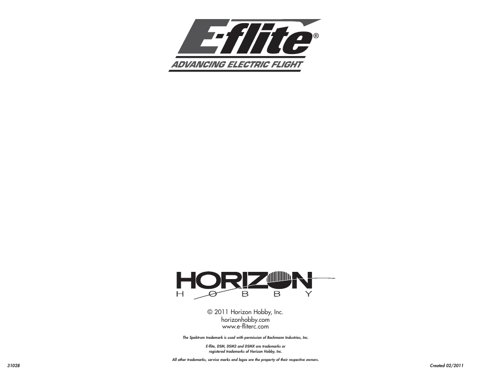 E-flite Leader 480 User Manual | Page 32 / 32