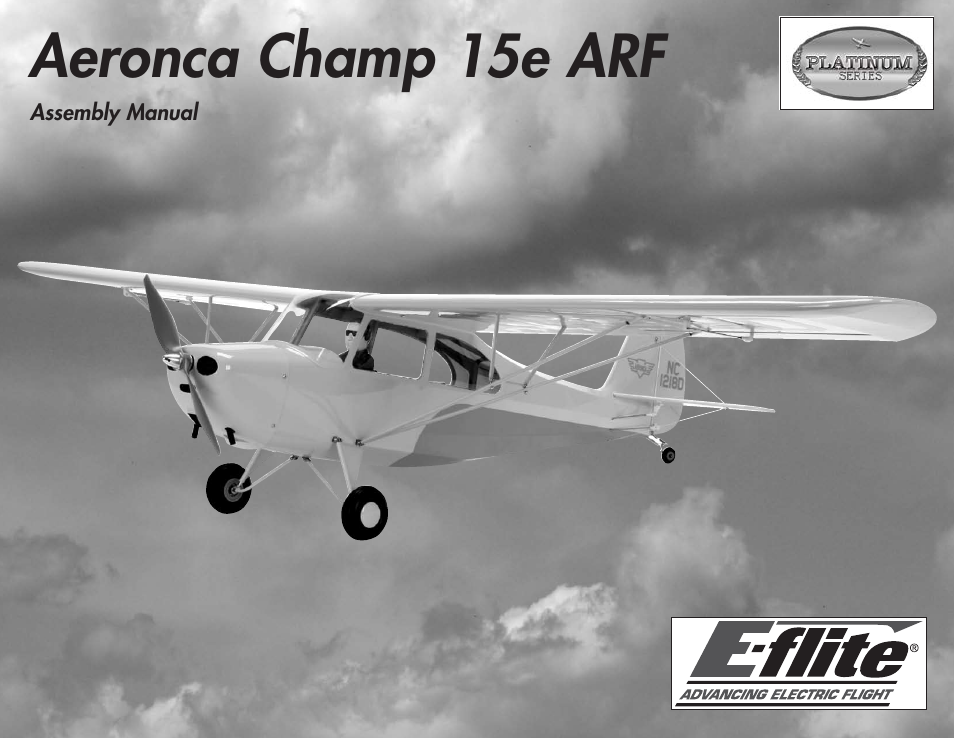 E-flite Aeronca Champ 15e ARF User Manual | 36 pages