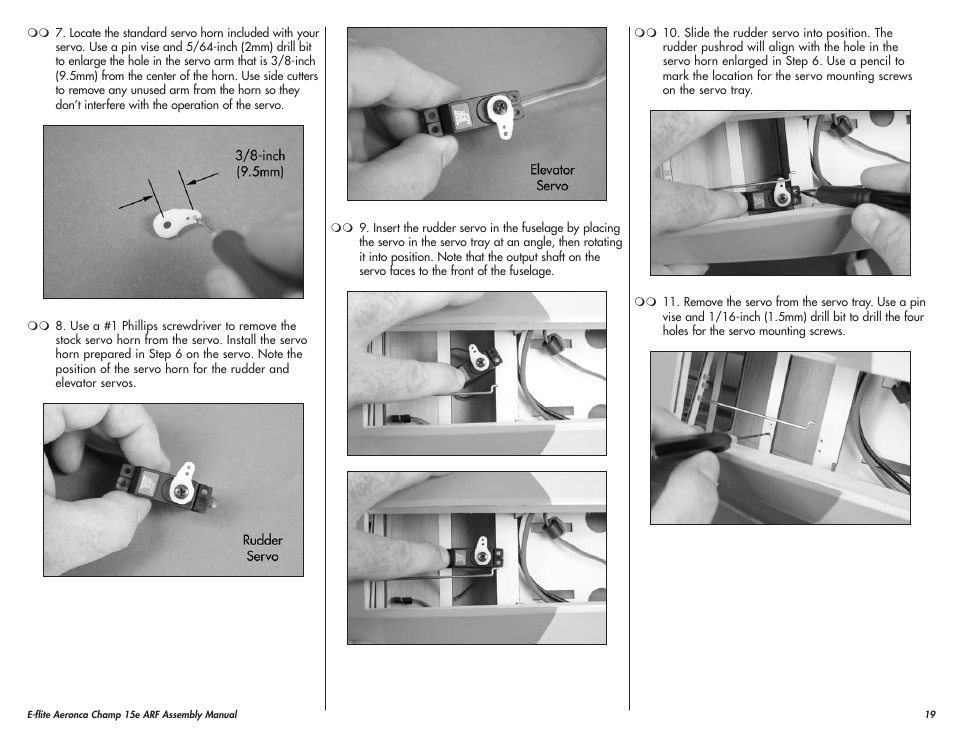 E-flite Aeronca Champ 15e ARF User Manual | Page 19 / 36