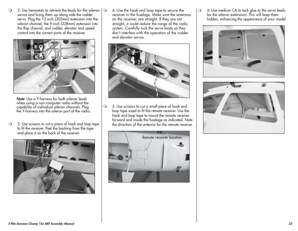 E-flite Aeronca Champ 15e ARF User Manual | Page 23 / 36