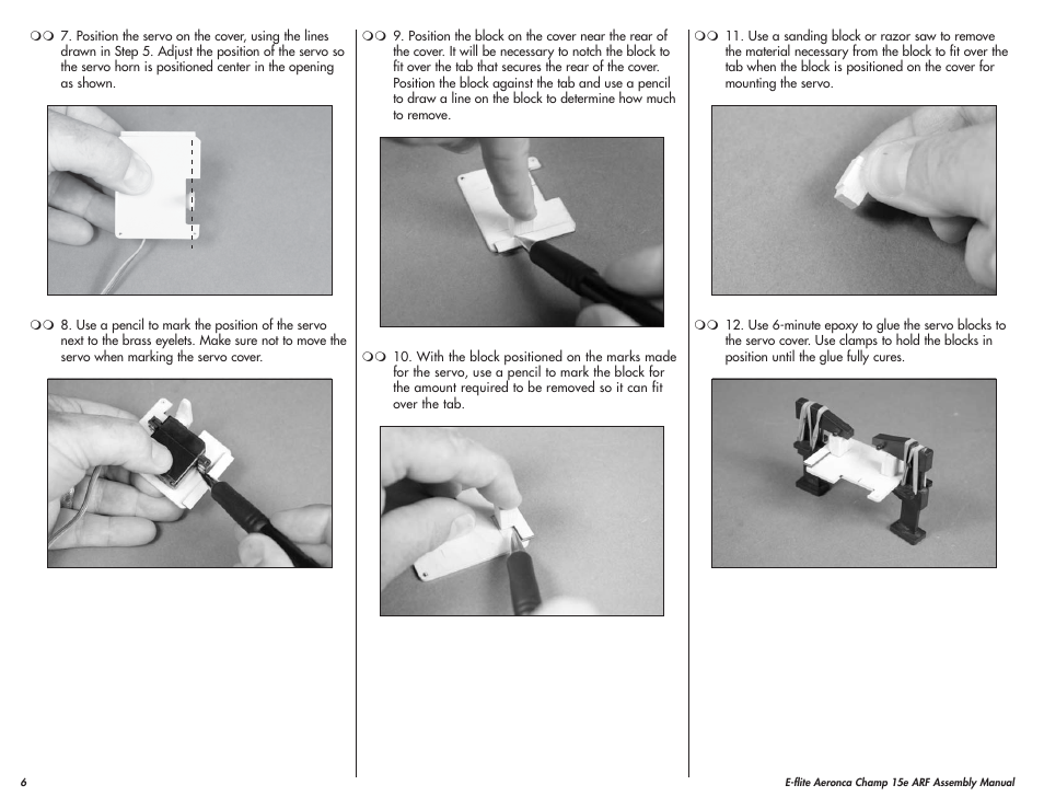 E-flite Aeronca Champ 15e ARF User Manual | Page 6 / 36