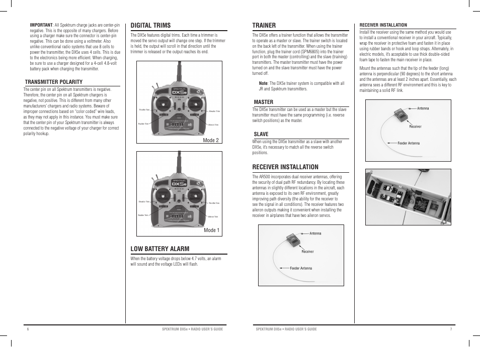 Spectrum 5-Channel Full Range DSM2 User Manual | Page 4 / 11