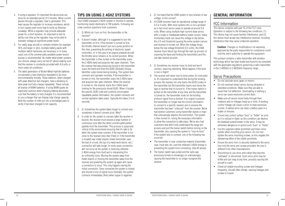 Spectrum 5-Channel Full Range DSM2 User Manual | Page 7 / 11