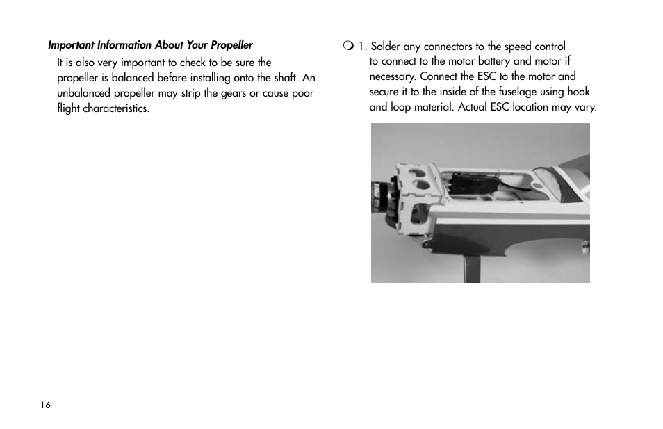 E-flite Mini Pulse XT ARF User Manual | Page 16 / 36