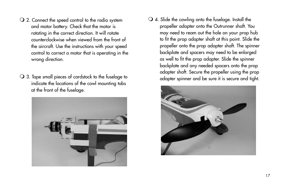 E-flite Mini Pulse XT ARF User Manual | Page 17 / 36