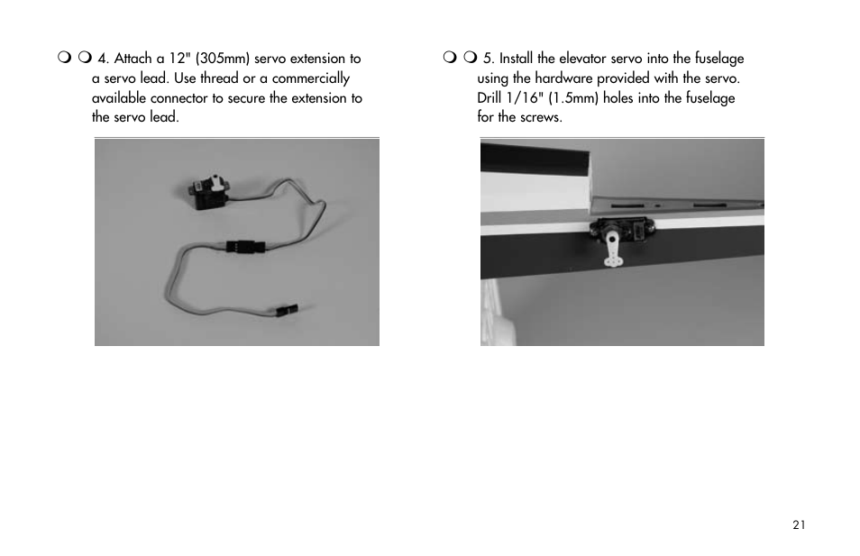 E-flite Mini Pulse XT ARF User Manual | Page 21 / 36