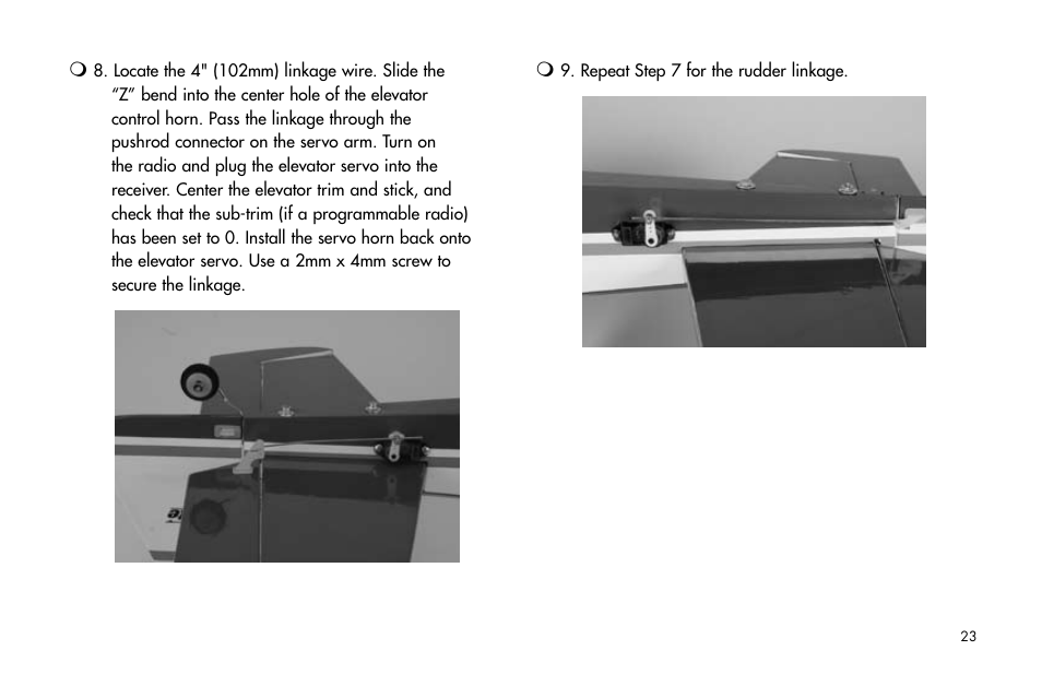 E-flite Mini Pulse XT ARF User Manual | Page 23 / 36