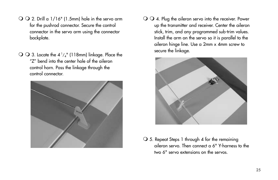 E-flite Mini Pulse XT ARF User Manual | Page 25 / 36