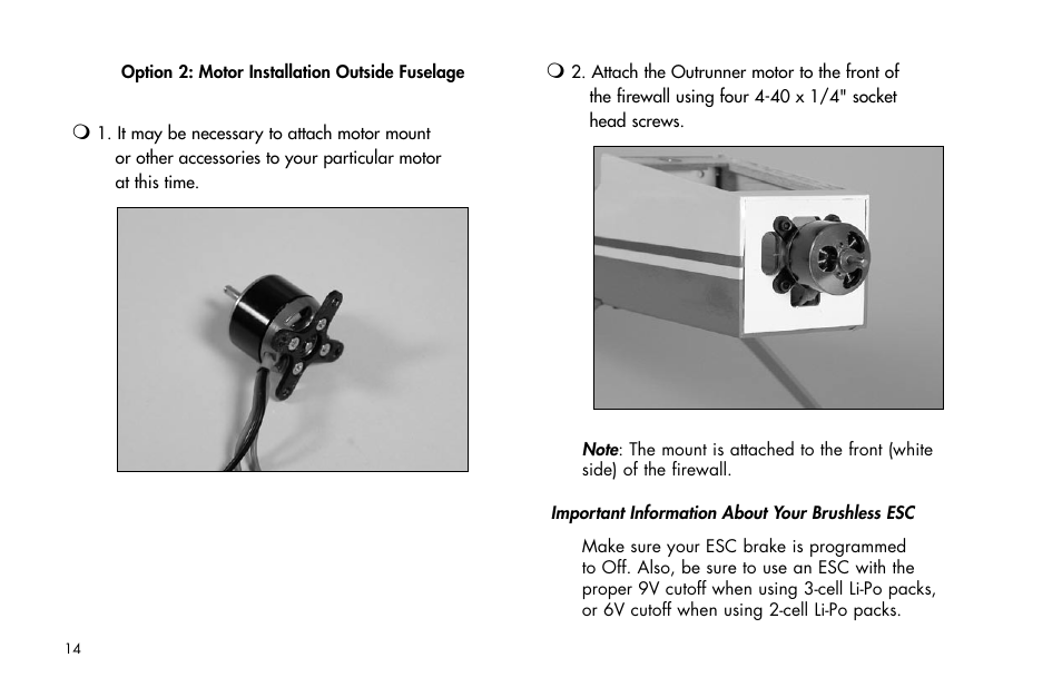 E-flite Mini Ultra Stick ARF User Manual | Page 14 / 36