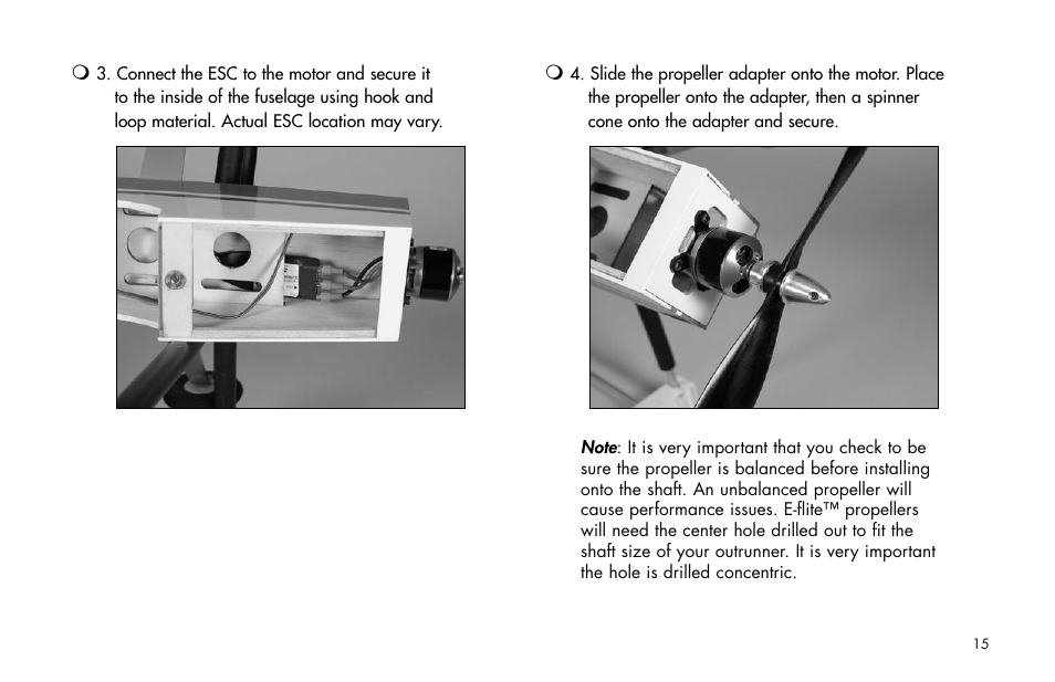 E-flite Mini Ultra Stick ARF User Manual | Page 15 / 36